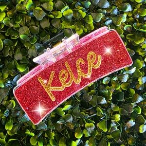 Large Kelce Glitter Claw Clip